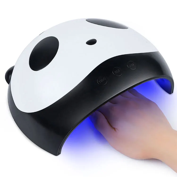 36W Portable Cute Nail Dryer Machine UV LED Lamp USB Cable Home Use Creative Nail Gel Varnish Dryer Panda LED Nail Lamp