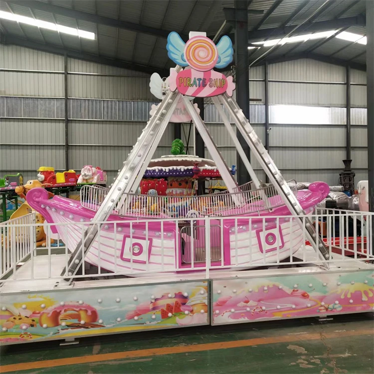 Attractions Entertainment Amusement Park Trailer Mini Pirate Ship Ride