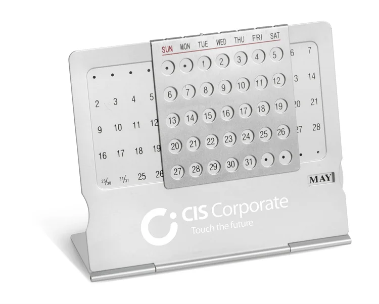Wedacraftz Aluminum Perpetual Calendar for travel & office