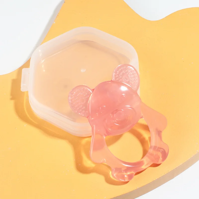 Silicone Soft Baby Fresh Fruit Feeder Pacifier Food Grade BPA-Free Pouches and Nipples Infant Baby Teether Safe Toy Bear Shaped