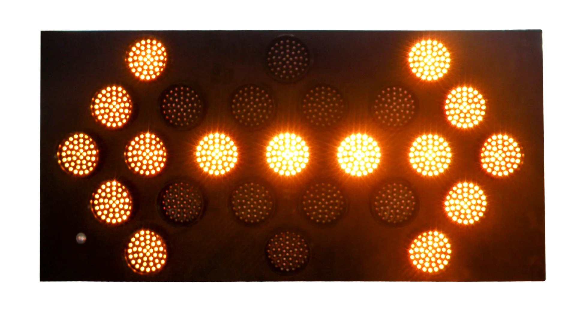 
amber color LED flashing warning light used truck mounted arrow boards sign 