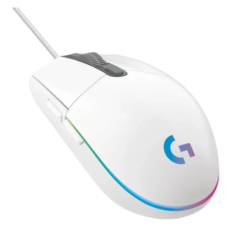 Оригинальная игровая оптическая мышь Logitech G102 LIGHTSYNC/подарок G203 8000 точек/дюйм 16 8 м цвет под заказ 6 кнопок проводная
