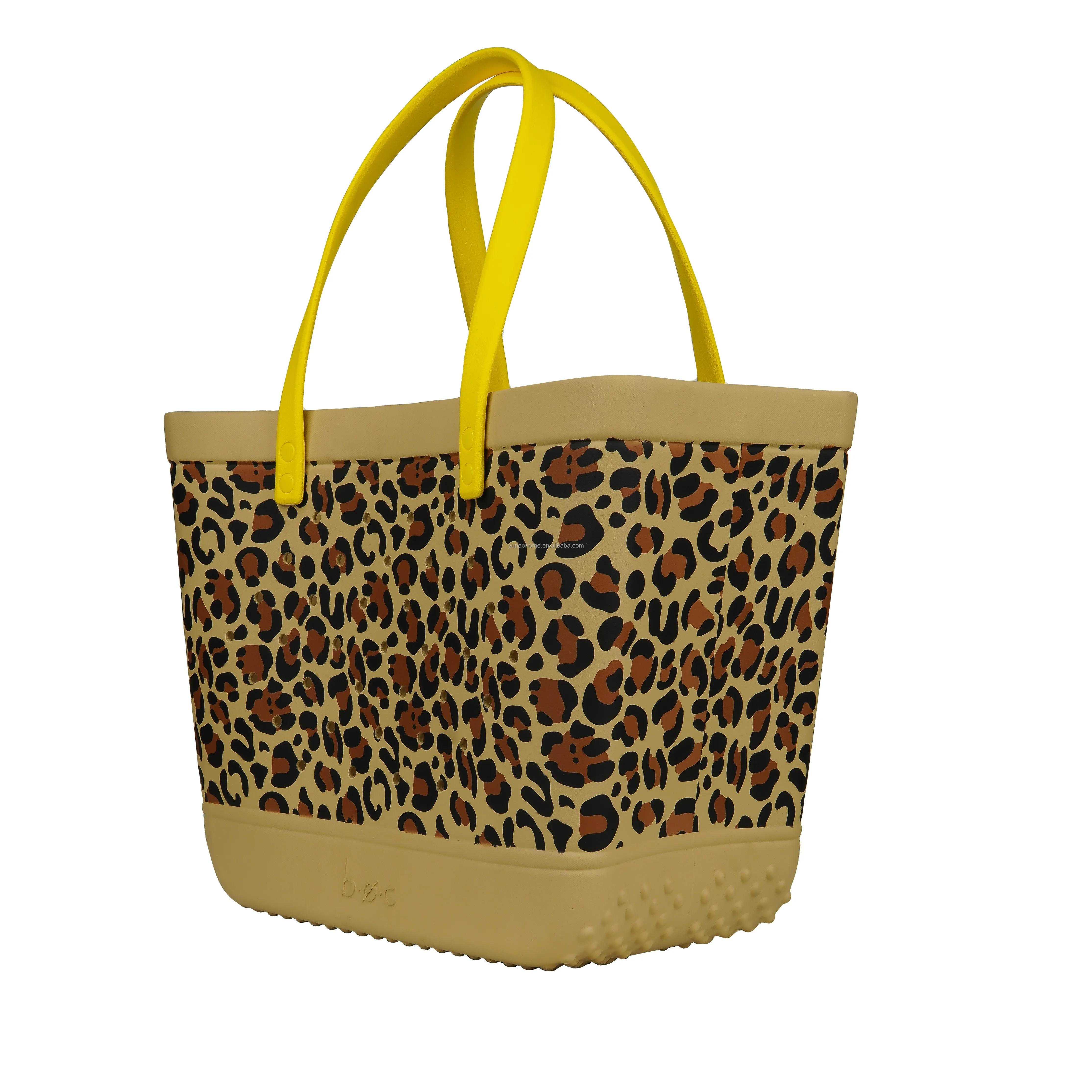 High Quality Large-Sized Eva Beach Handbag Fashionable Borg Silicone Beach Bag