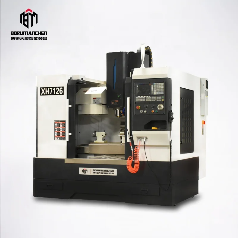  Мини Вертикальный 4 оси cnc фрезерный станок XH7126 небольшой с ЧПУ (числовым программным управлением) для