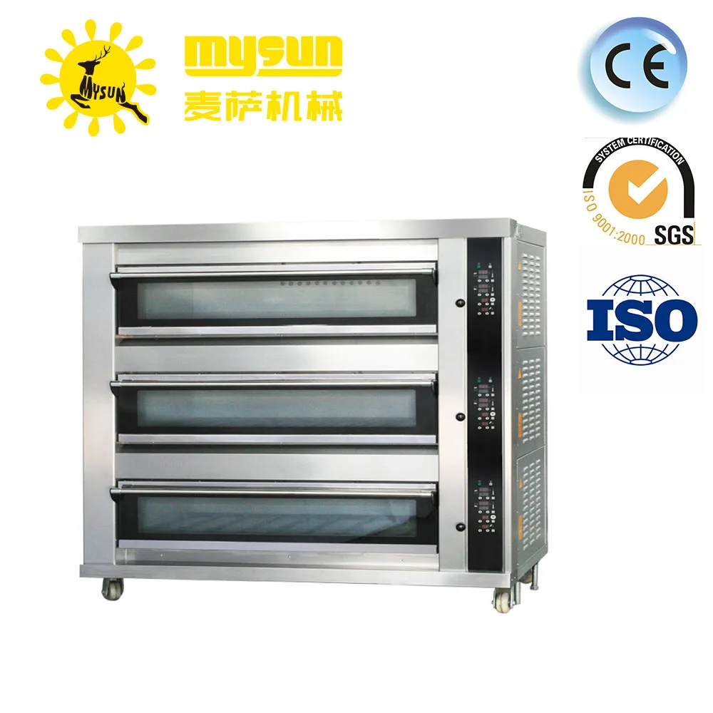 Bakery Equipment Commercial Stainless Steel Single Deck 2 Tray Gas Oven