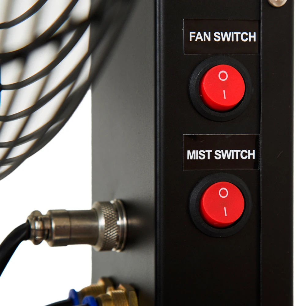 Outdoor pedestal waterproof patio cooling fans with water sprinkler