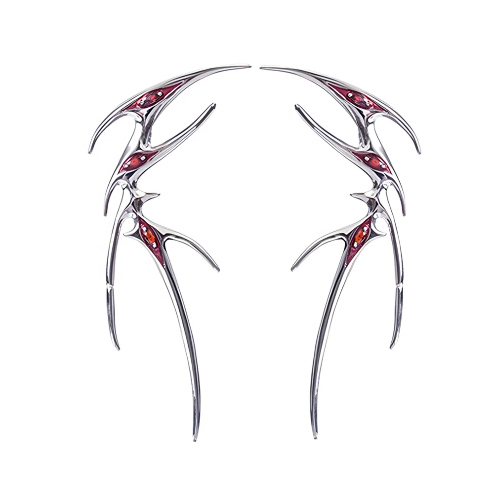 Нерегулярный шип уличный Готический киберпанк ювелирные изделия футуристический не пирсинг инопланетное существо кровяная бабочка ушные Каффы