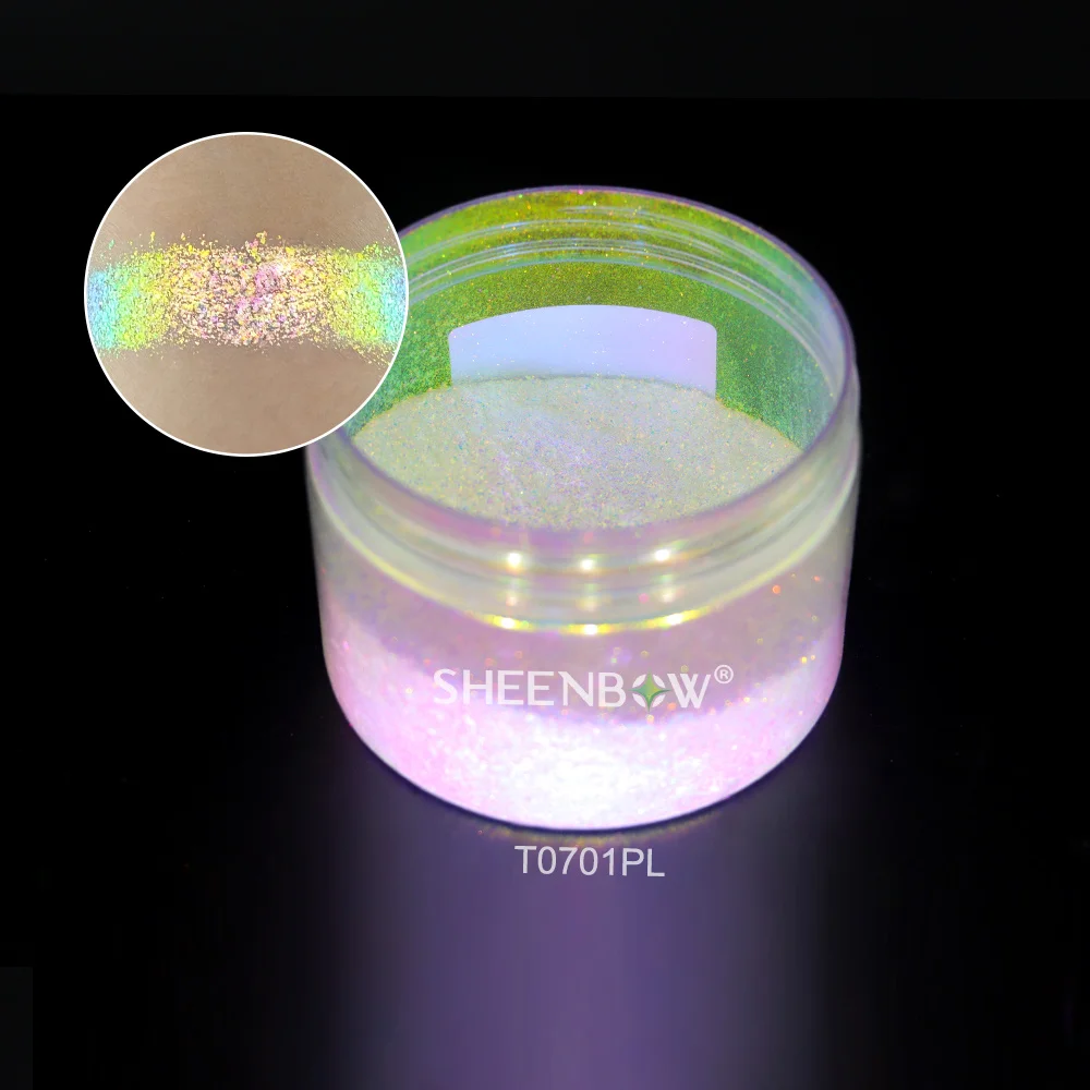 Sheenbow Multicolored Shimmer  Pigment Mica Opal Chameleon Aurora Flakes Powder
