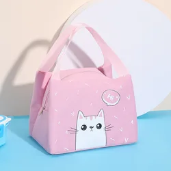 New design lunch bag kids cute cartoon animal pattern lunch bag large capacity lunch bags for school kids