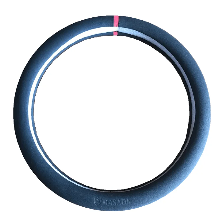 New Type Popular Suede Leather Car Steering Wheel Cover Fits Most Cars