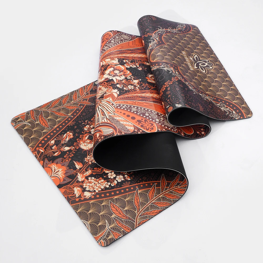 Дорожный Складной толстый нескользящий водонепроницаемый эффективный экологически чистый складной коврик для пилатеса тренажерного зала замшевый Коврик йоги натуральный каучук Bot