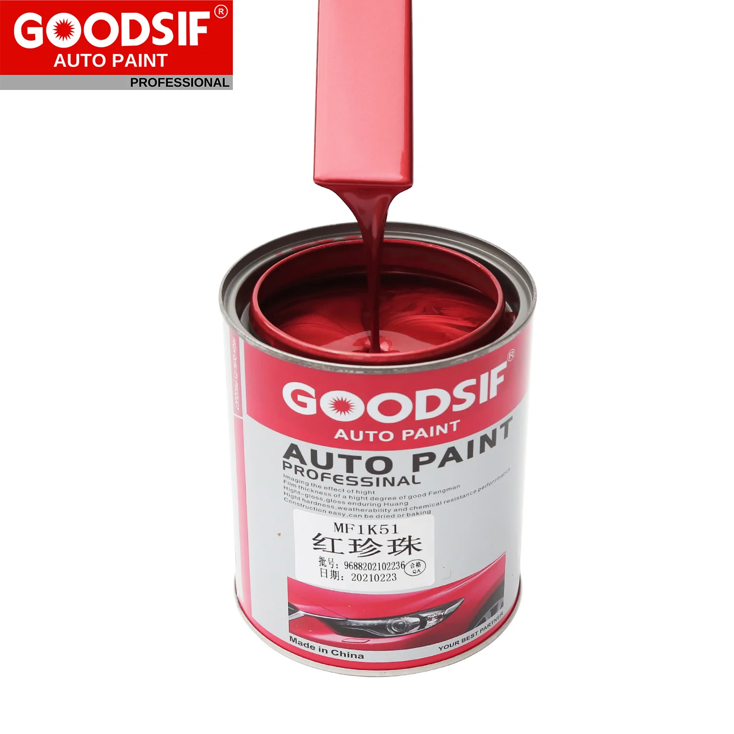 High Quality 1K Metallic Pearl Car paint Manufactures Basecoat Auto Repair Paint Automotive Touch up Paint in Factory Price