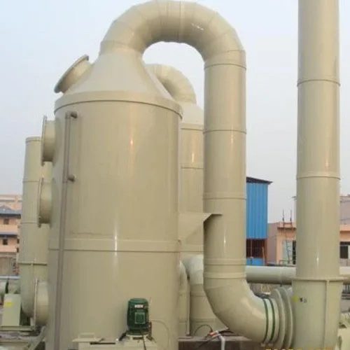PP Material Industrial Wet Fume Scrubber Waste Gas Disposal Spray Absorption Column