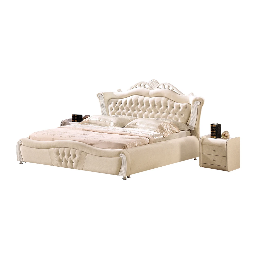 2019 Top Quality Soft Smart Furniture Bed King Size Modern Adult Bed On Sale