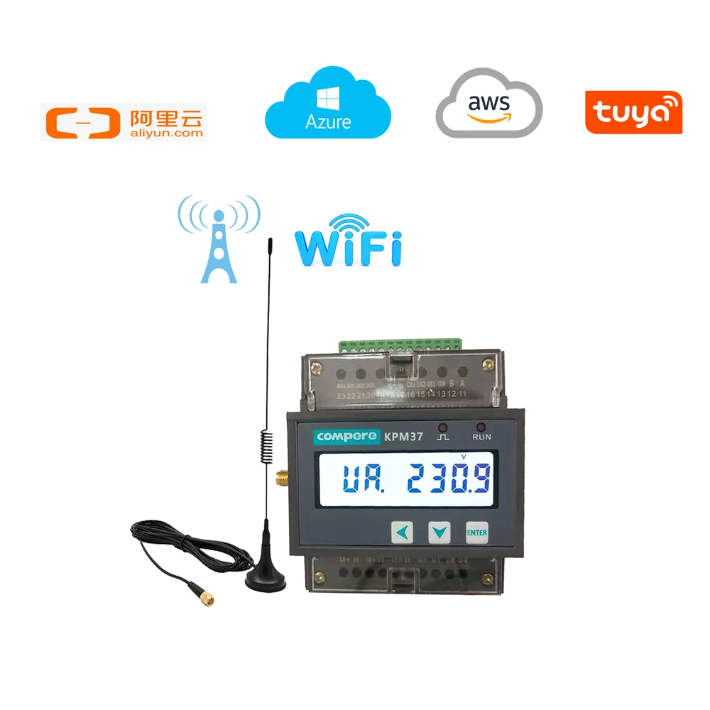 Интеллектуальный анализатор мощности с зажимом CT Wi-Fi и MQTT для мониторинга энергии в реальном времени