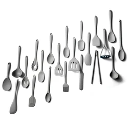 Kitchen Utensil Set Silicone Kitchen Accessories Set With Hook Soft Handle