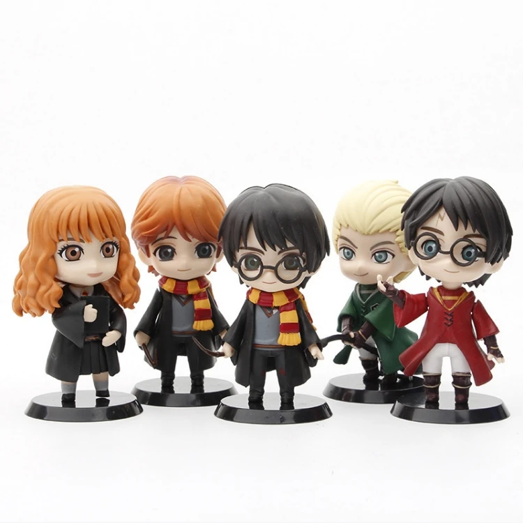 Hot Sale Q Version 6pcs/set Harry Action Potter Figure Anime Decoration Model