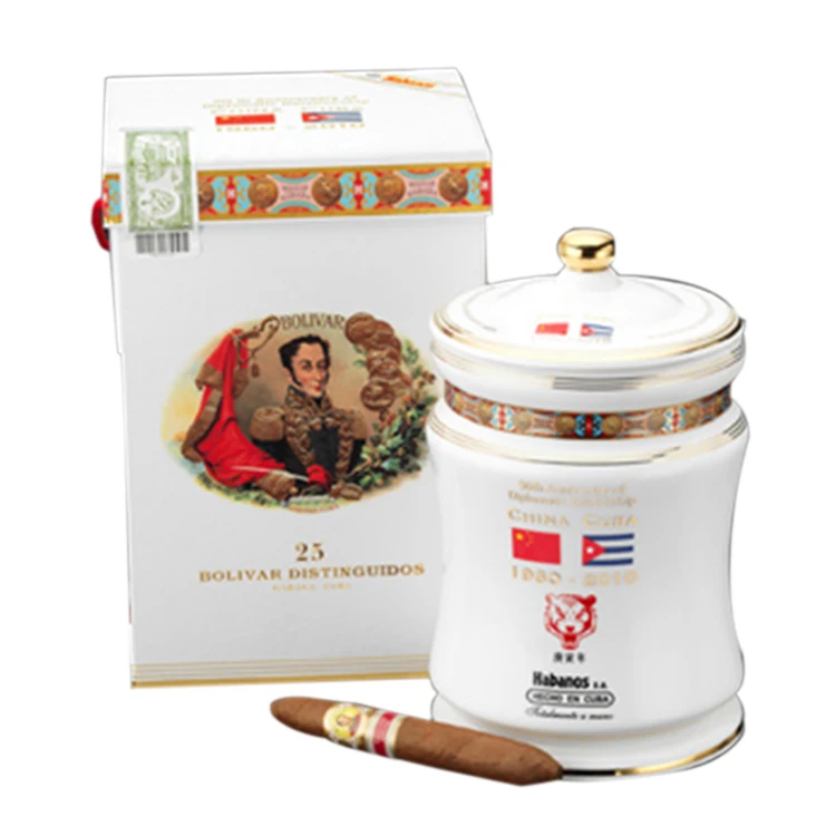 Handmade high quality custom ceramic cigar jar for brand