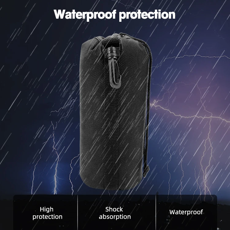 OEM ODM Waterproof Shockproof Portable 1680D Polyester DSLR Camera Lens Storage Case Lens Bag Pouch Bag