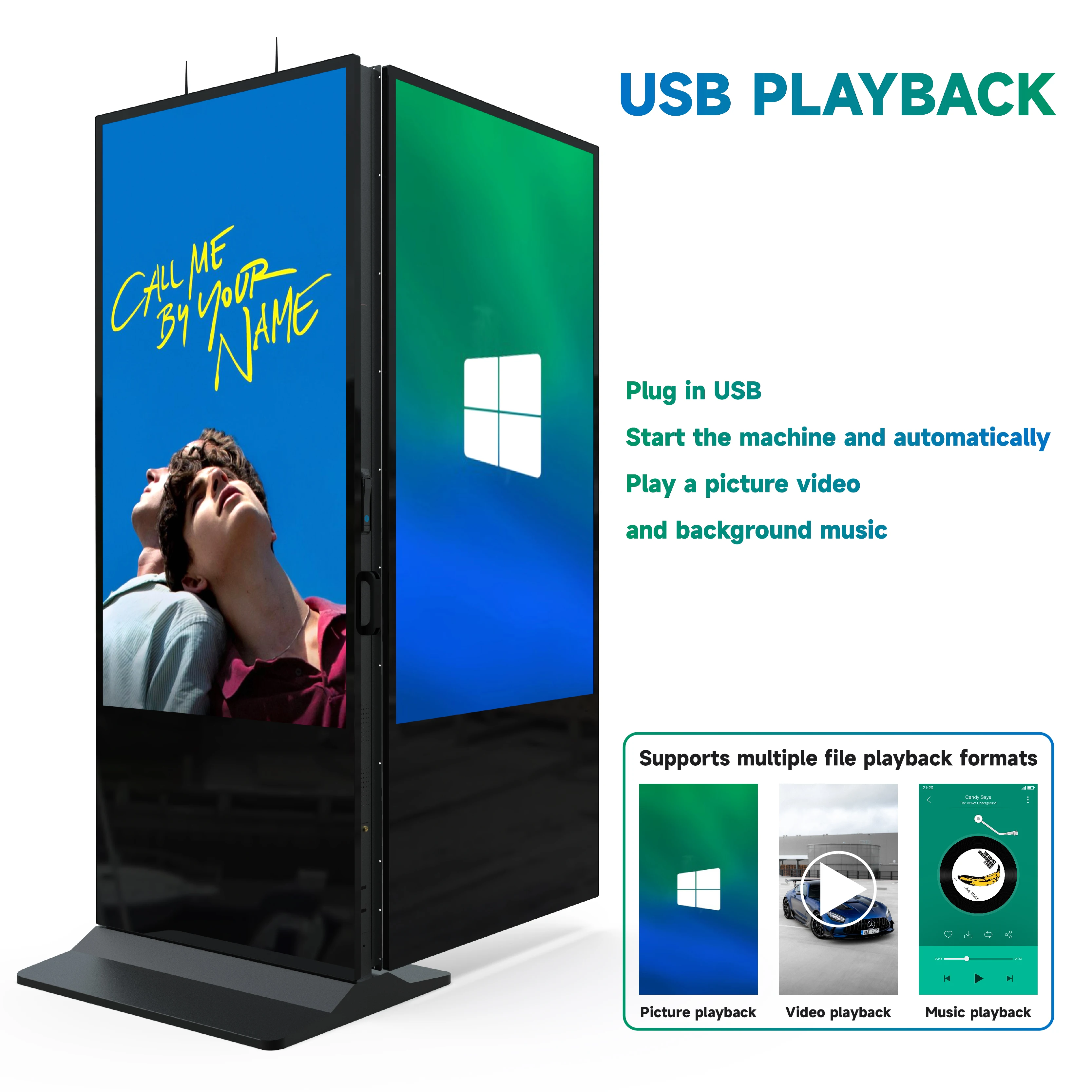 Floor Standing Digital Signage and Display Android WIFI IPS Touch Screen Kiosk Indoor FHD LCD Smart Advertising Video Players