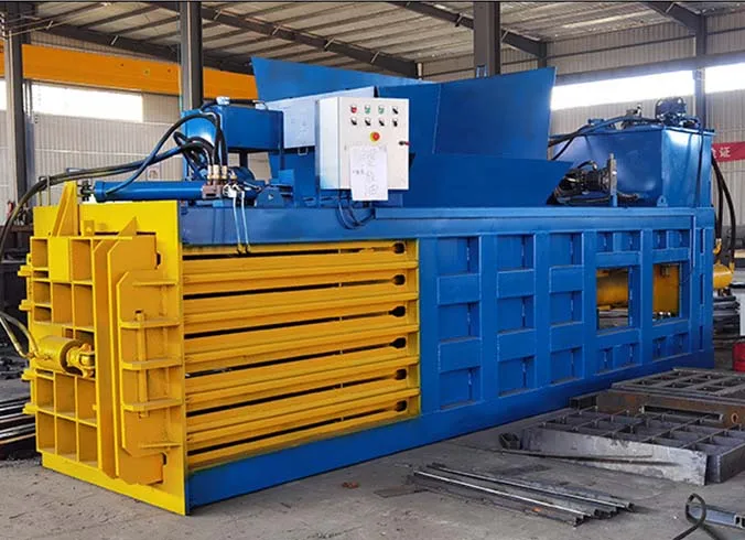 Automatic waste paper cardboard hydraulic horizontal baler baling machine cotton square baling machine