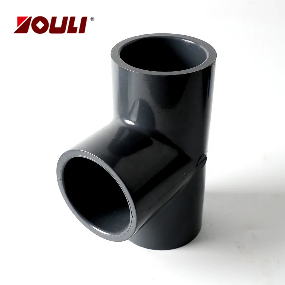 Plastic Equal Pipe Tee Fitting ASTM DIM Standard CORZAN CPVC/UPVC TEE