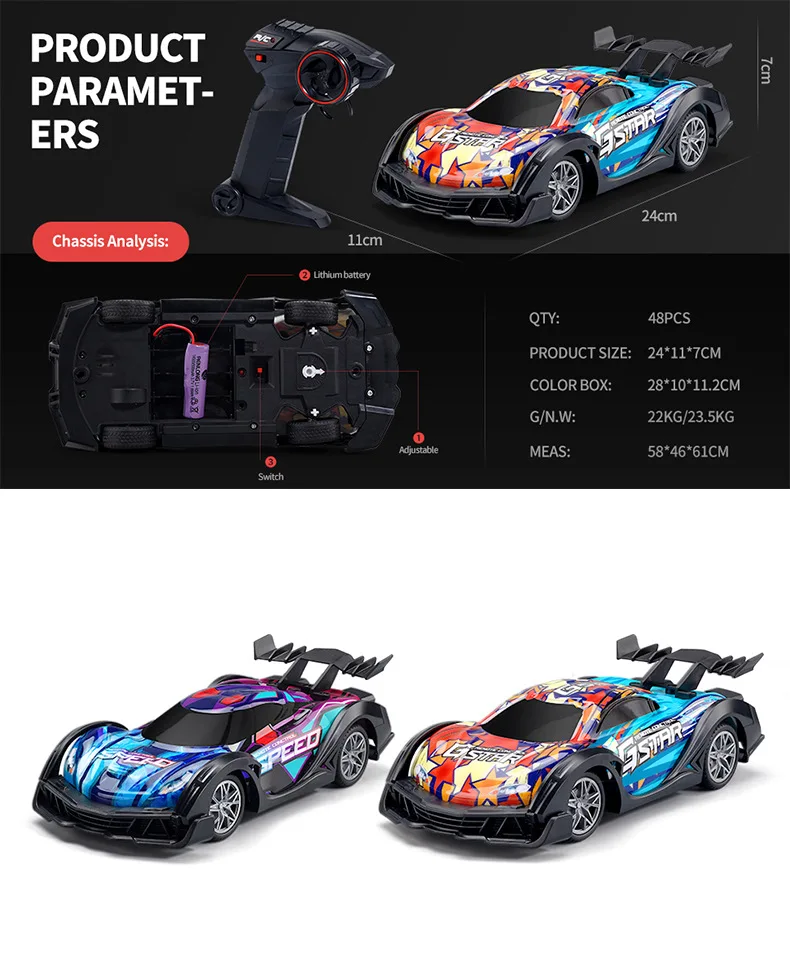 Trending Products 2024 New Arrivals JJRC Q170 RC CAR High-speed Drift Car RC Trucks 2.4G Remote Control Toy
