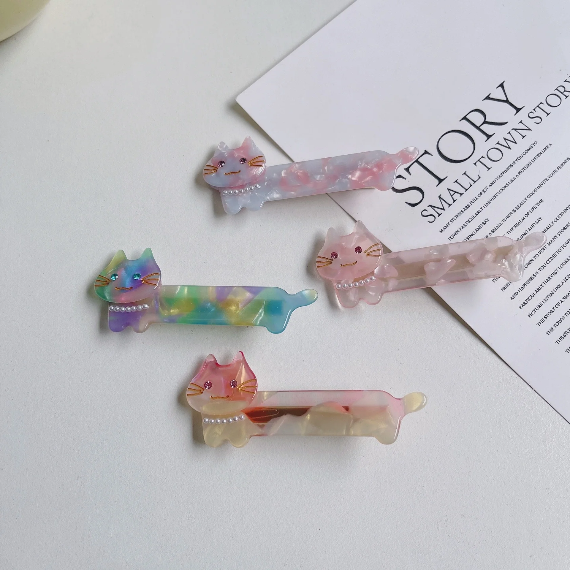 Новое поступление ацетатные заколки для волос