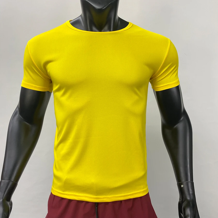 2023  Manufacturer Lidong yellow blank polyester plain t-shirts t-shirts comfortable soft men t-shirts for men