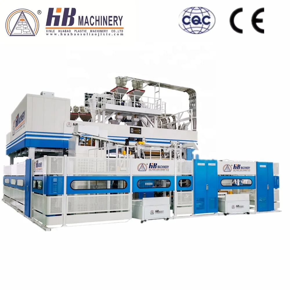 56-layers Nano PE stretch film machine high speed 500m/min speed stable running double four shaft winder design