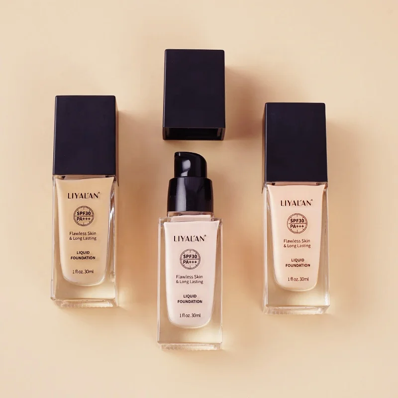 OEM Private Label SPF 30 Vegan Waterproof Long Lasting Face Makeup Liquid Matte Concealer Foundation