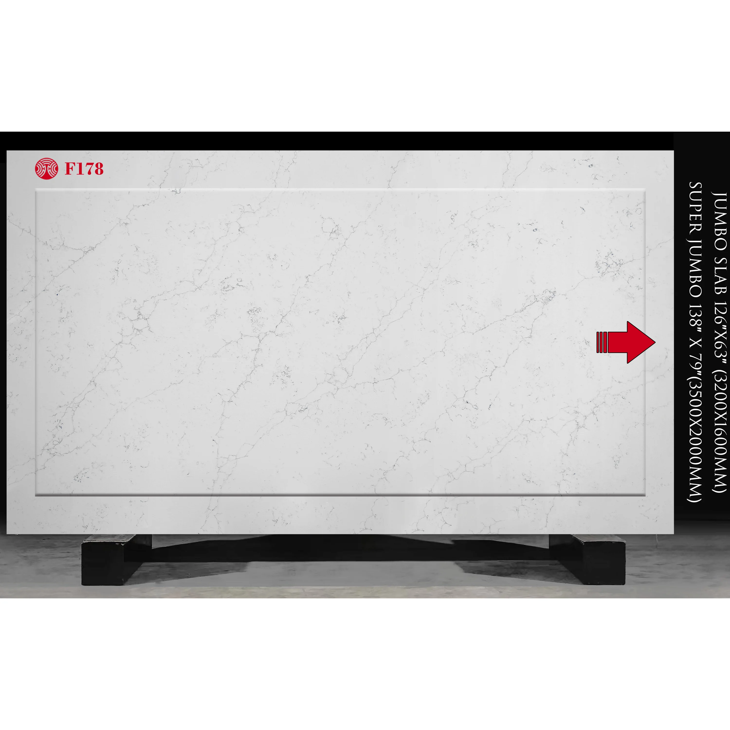 Factory Price Artificial Granite Quartz Stone Countertops Table Tops Kitchen Island Calacata White Customized One-stop Solution