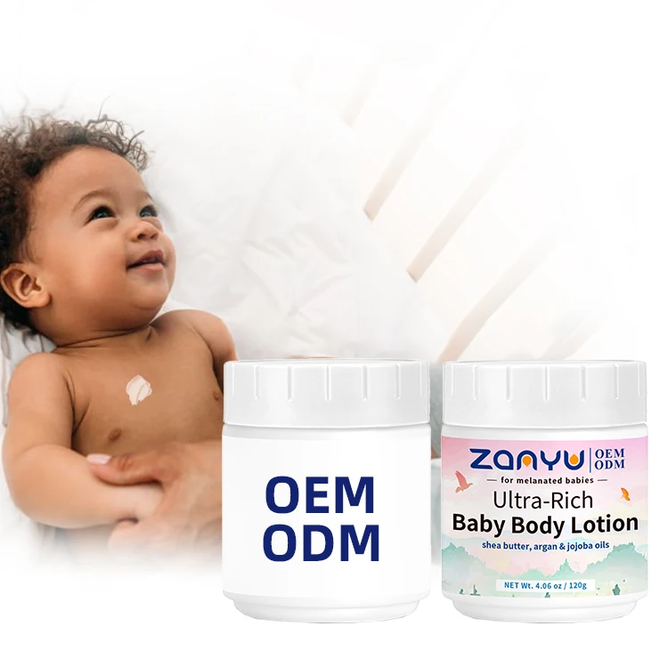 OEM ODM 120g plant-based Ultra-Rich Baby Body Lotion Long-lasting shea moisture baby lotion for melanated babies