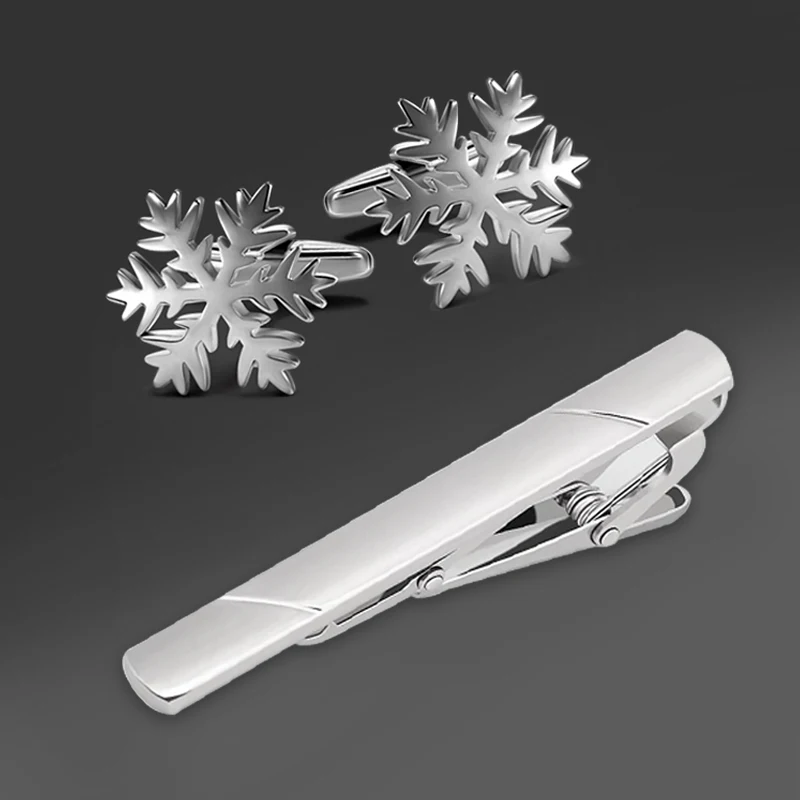 Support Customized Logo Cufflink and Tie Clip Groomsman Belts and Tie Set with Package Gift Box