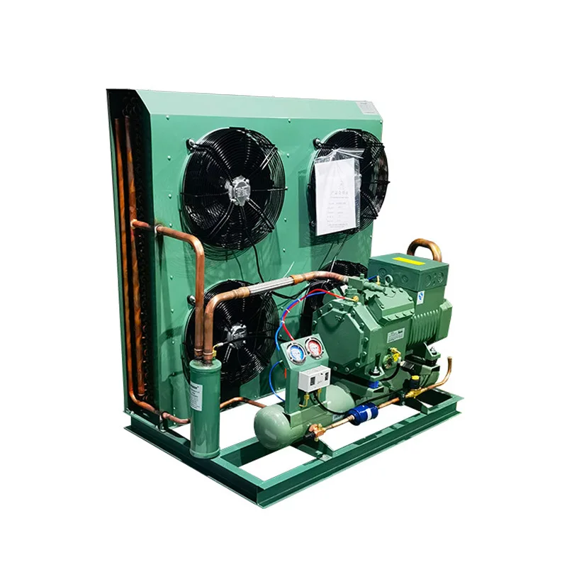 Custom Semi Hermetic 20hp Piston Compressor Unit Refrigeration Equipment for Cold Room Project Cooling System