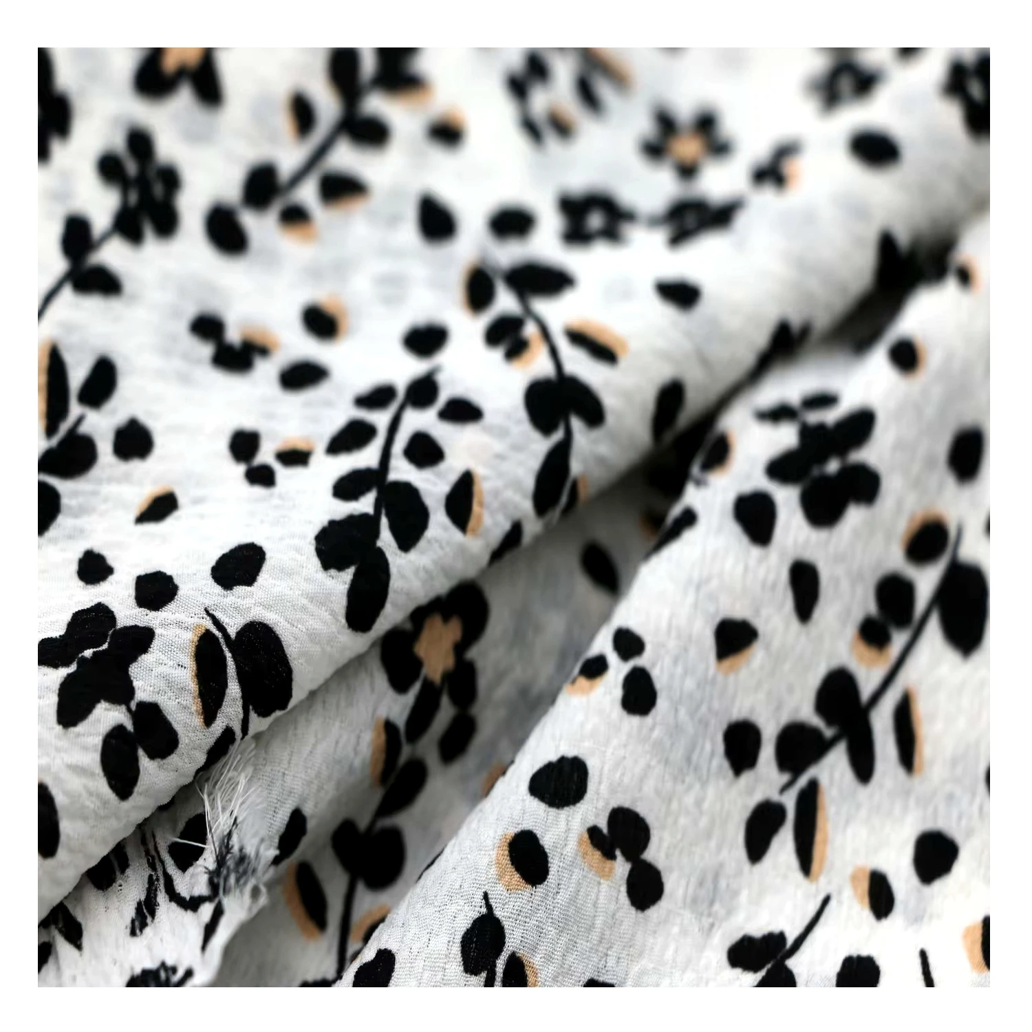 Composite Silk Chiffon Fabric for dress fashion fabric Seersucker Crinkle Crepe 75d Seersucker Crinkle Crepe Seersucker Crinkle
