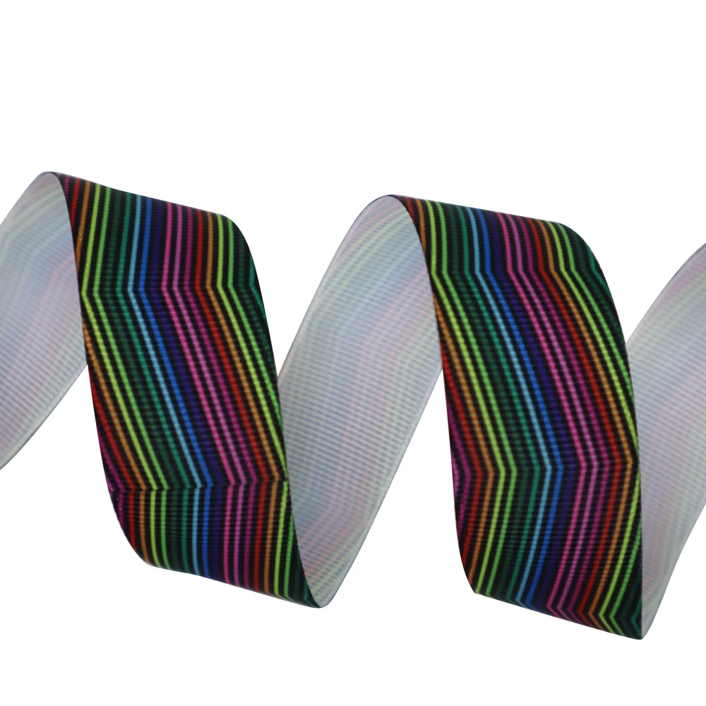 
colorful twill stripe grosgrain ribbon for medal 