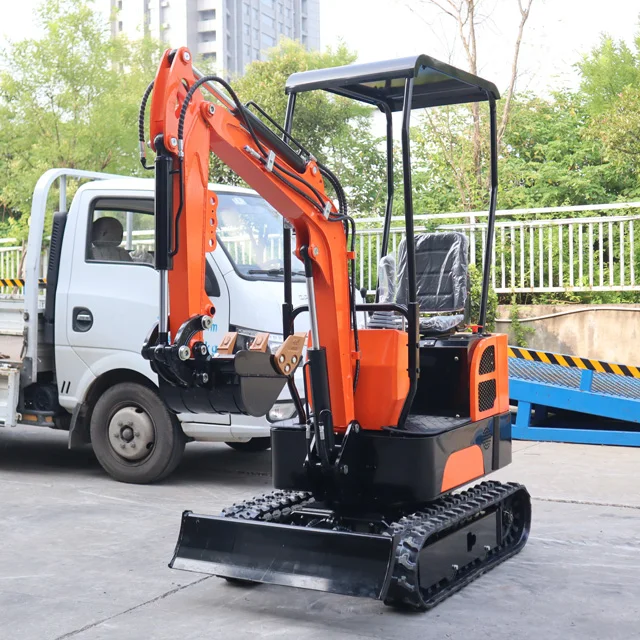 Cheapest China Smallest Mini Excavator 1ton 1000kg Mini  Diesel  Engine For Sale Price