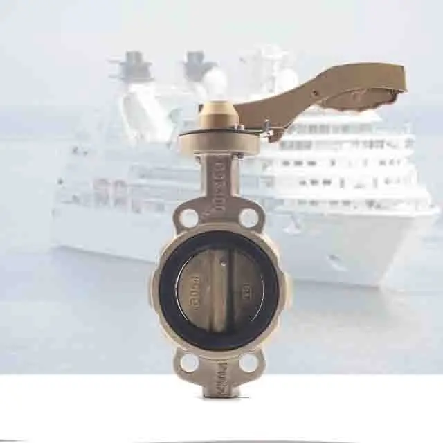 NBR алюминий бронза дисковый клапан для морской дроссельные клапаны