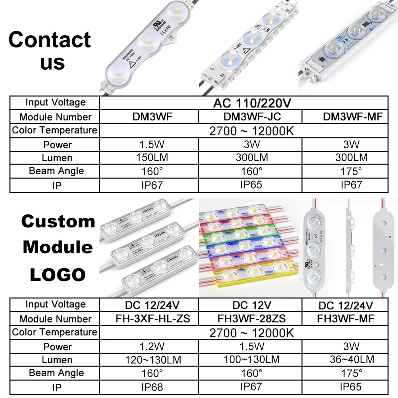 High voltage smd no power supply sign waterproof ac 220v led module 220V LED Module With Injection Technology