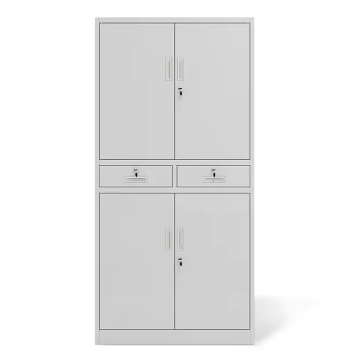 Steel File Cabinet With 2 Drawers and Lock Commercial Furniture for Schools Hospitals Offices Fireproof and Rustproof