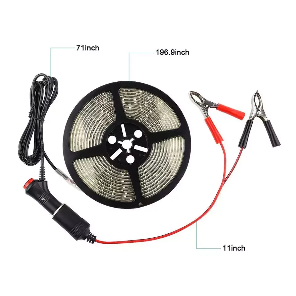 Car Hood Led Rope Light Waterproof RV Interior Lighting White Outdoor Lantern Work Hiking Camping Tent Hanging Awning Led Light