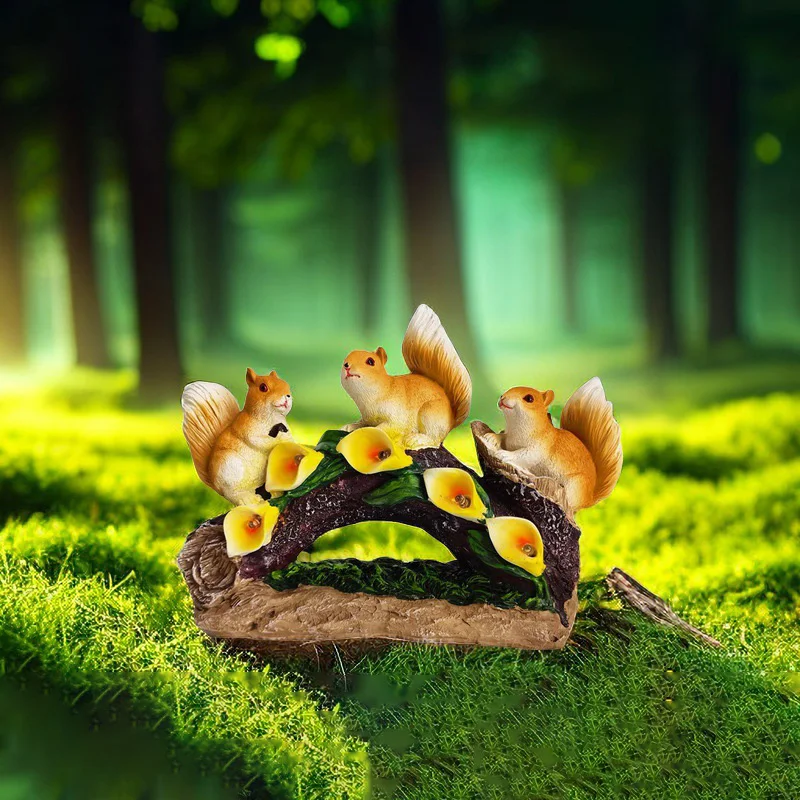 Home Decor Resin Crafts American Style Cartoon Dwarf Elf Decoration Garden Solar Decorative Light Outdoor Christmas Light