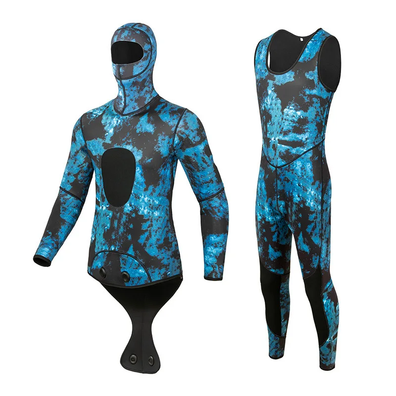 Neoprene 3mm Super Stretch Camouflage Fullsuit for Freediving Snorkeling Swimming Spearfishing Wetsuit