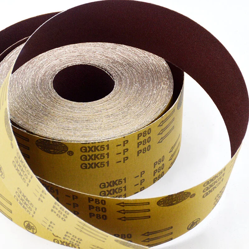 Abrasive Sanding Paper Roll  Aluminium Oxide Sanding Cloth Roll For GXK51