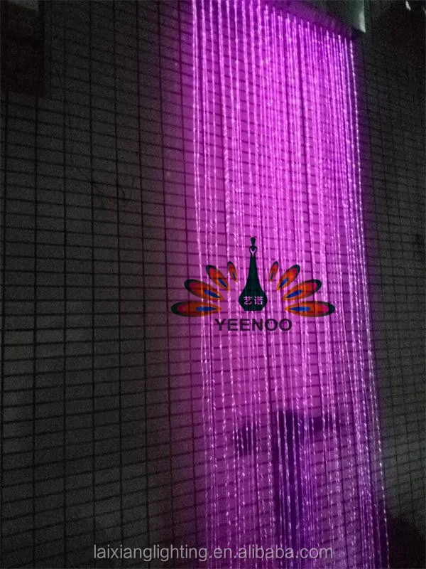 Профессиональное освещение из ПММА пластика, занавеска водопад, блестящее светящееся оптоволоконное освещение