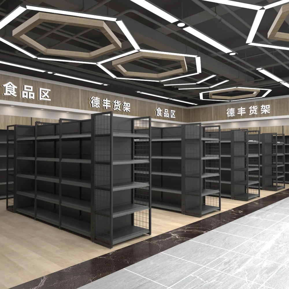 customized supermarket rack gondola supermarket grocery store racks shelf display