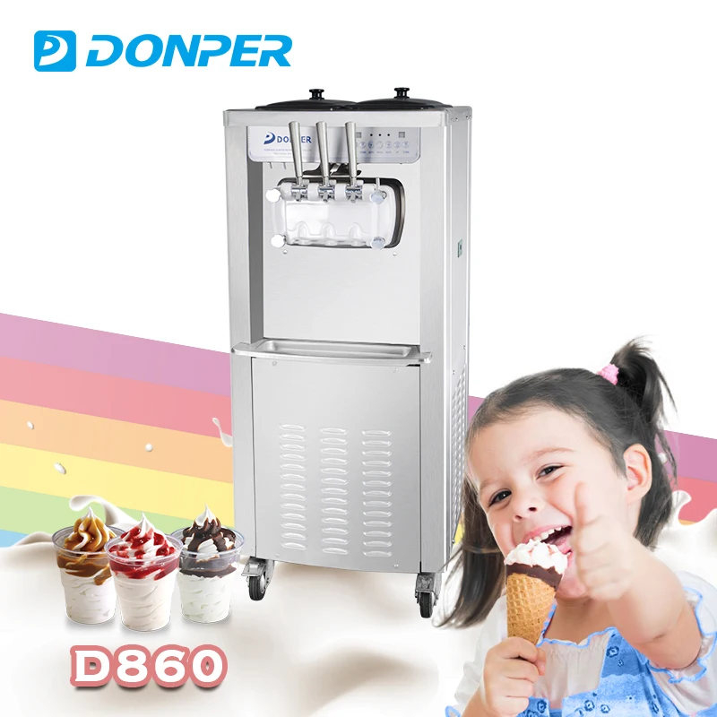 Donper D860 frozen yogurt machine with keep fresh