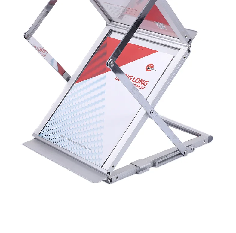 Free standing acrylic brochure holders magazine stand display rack