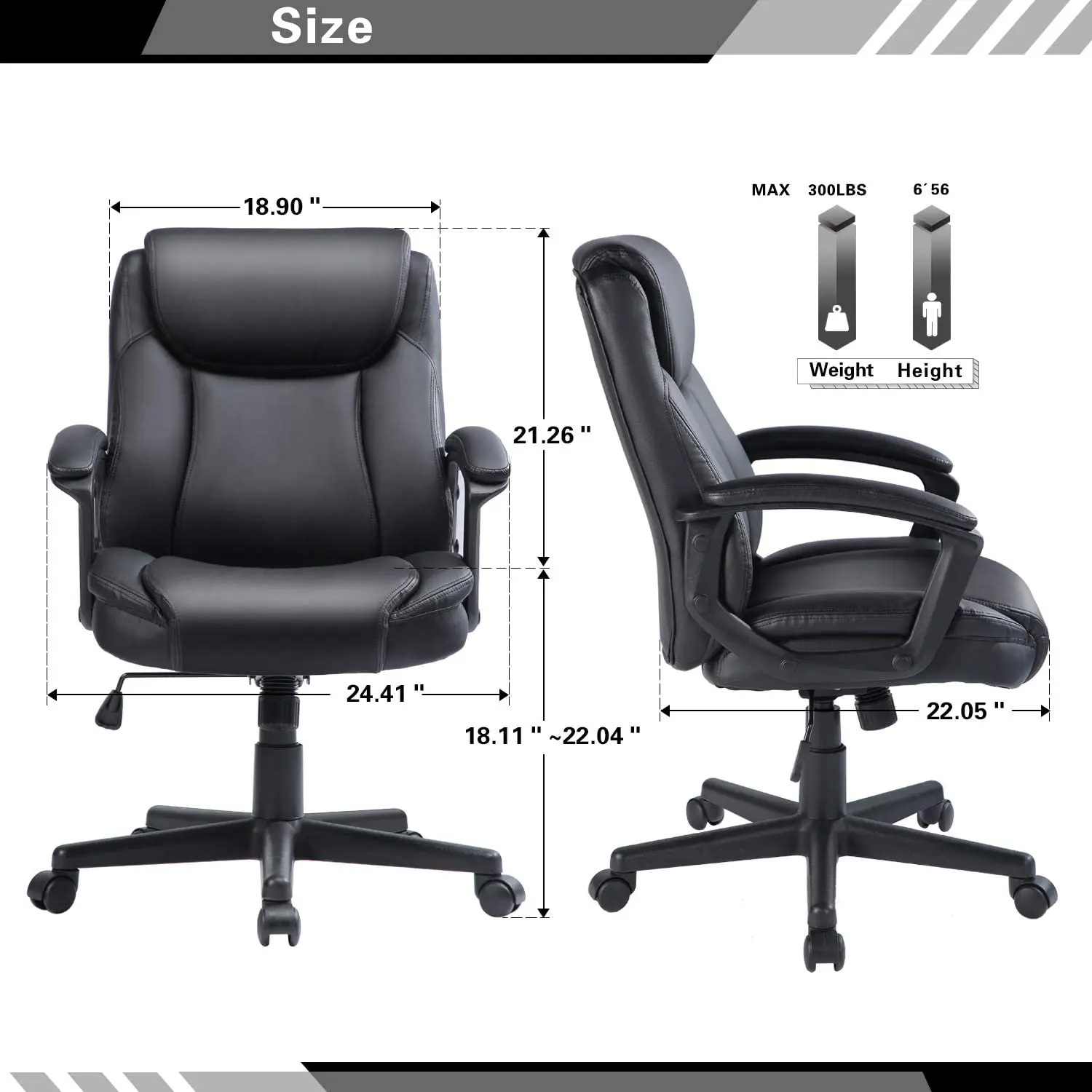 Office Furniture Wholesale  High Back PU Ergonomic Swivel Office Chair OEM Cheap  leather office chair